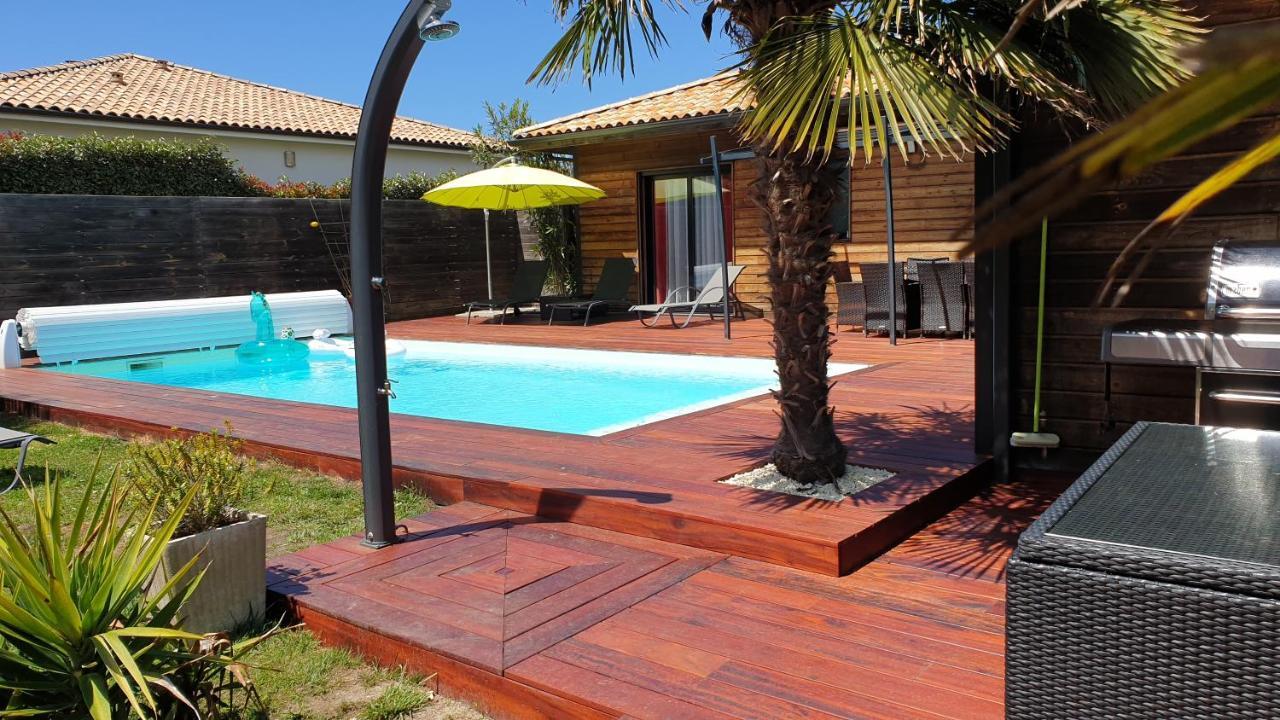 Villa Avec Piscine Chauffee Moliets-et-Maa Bagian luar foto