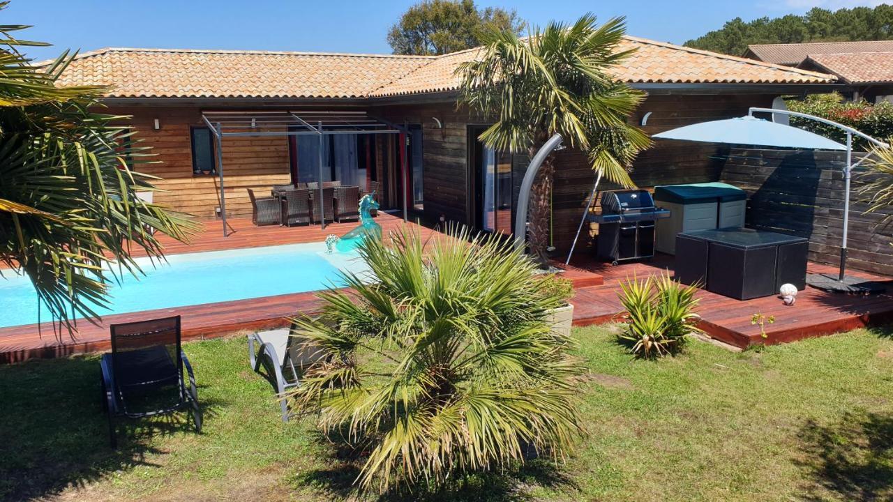 Villa Avec Piscine Chauffee Moliets-et-Maa Bagian luar foto