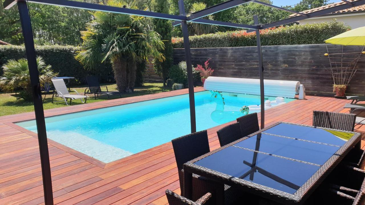 Villa Avec Piscine Chauffee Moliets-et-Maa Bagian luar foto