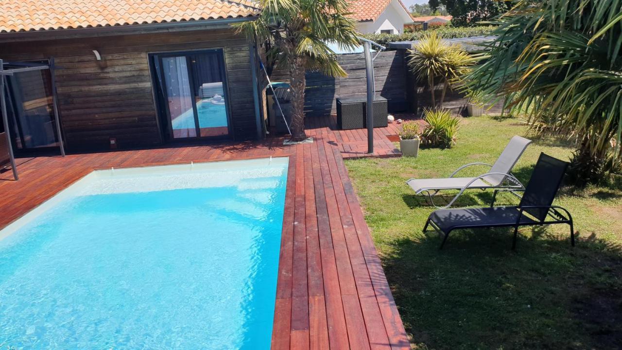 Villa Avec Piscine Chauffee Moliets-et-Maa Bagian luar foto